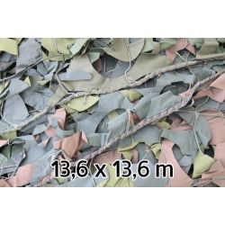 FILET CAMOUFLAGE KAKI ORIGINE ARMÉE 13,6MX13,6M, MATERIEL ARMEE