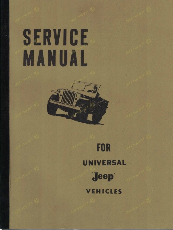 SERVICE MANUAL FOR UNIVERSAL JEEP VEHICLES - ENGLISH VERSION, Livres